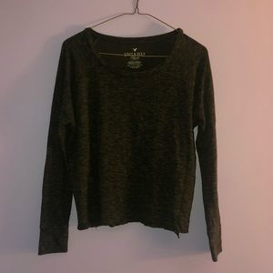 American Eagle Soft and Sexy Long-sleeve Green Top
